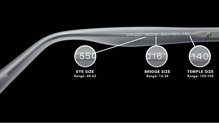 Size Guide - What the Numbers on your Glasses Mean and How to Find your Fit