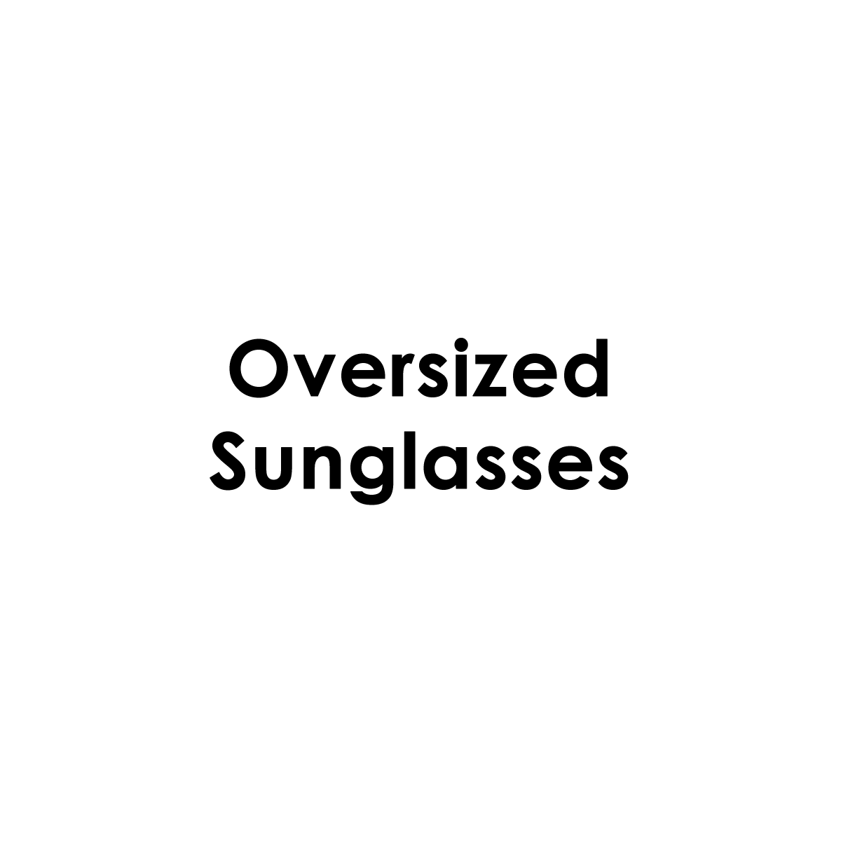 Oversized Designer Sunglasses