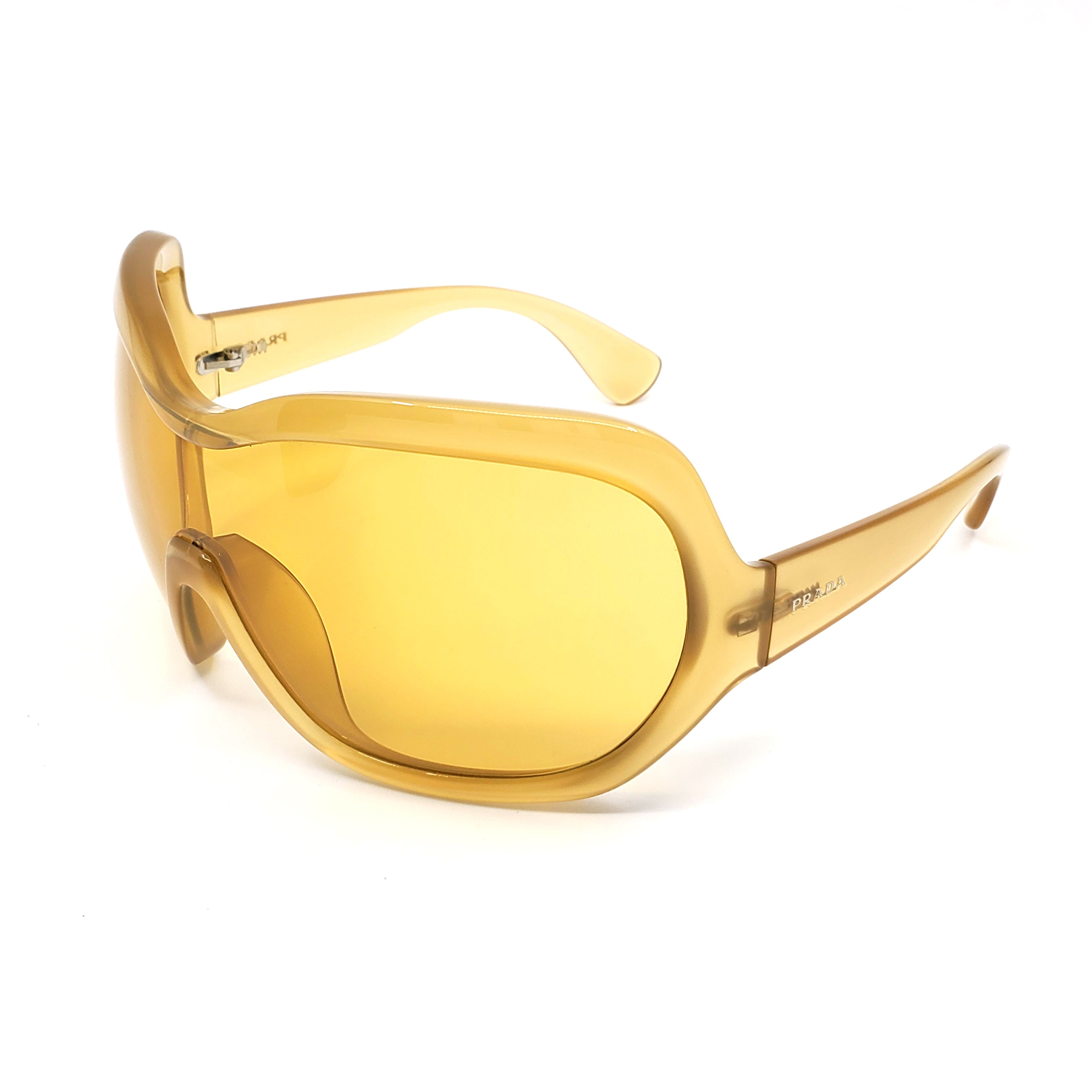 Prada Illusion Over-sized Shield Sunglasses - SPR05OGAD – Trovelle