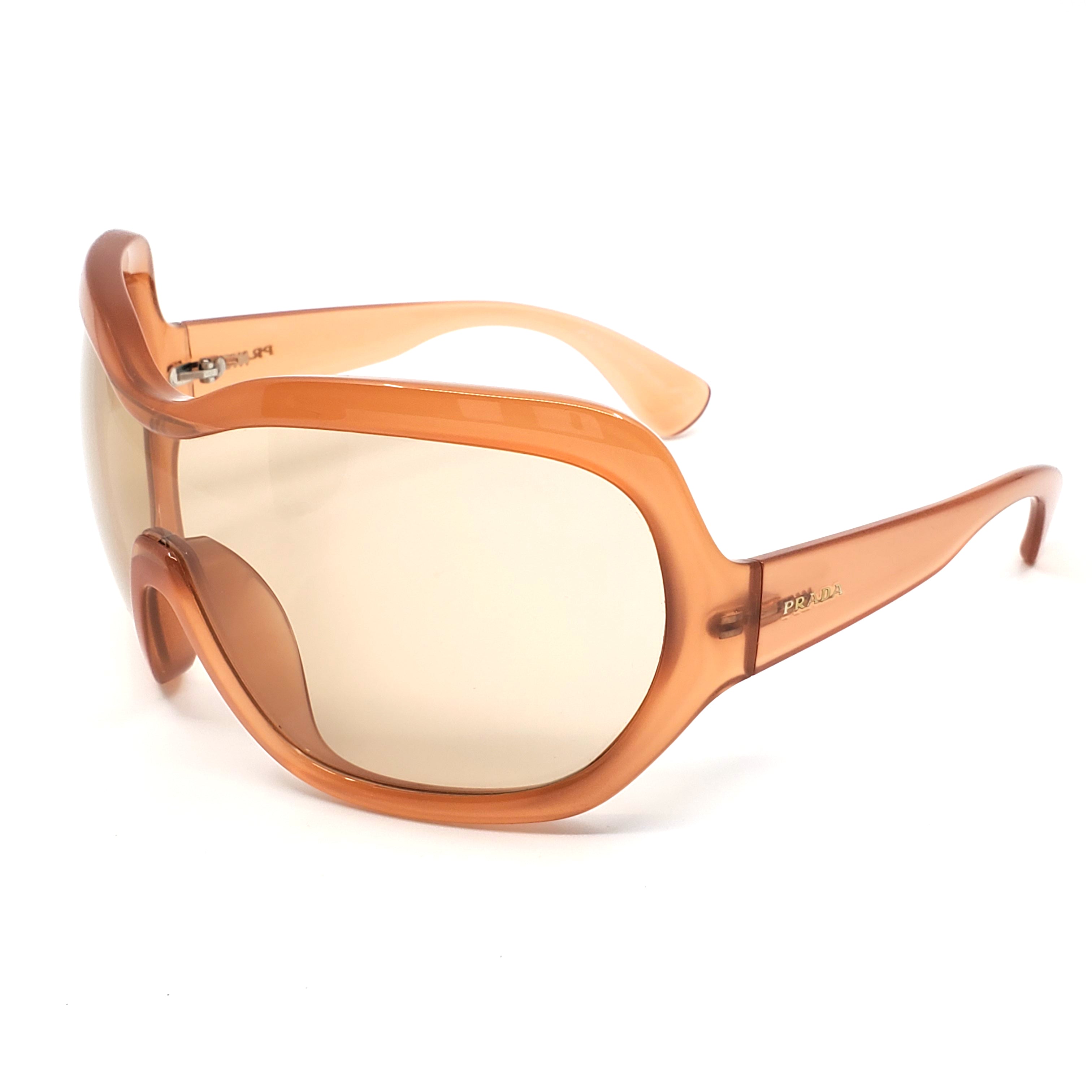 Prada Illusion Over-sized Shield Sunglasses - SPR05OGAD – Trovelle