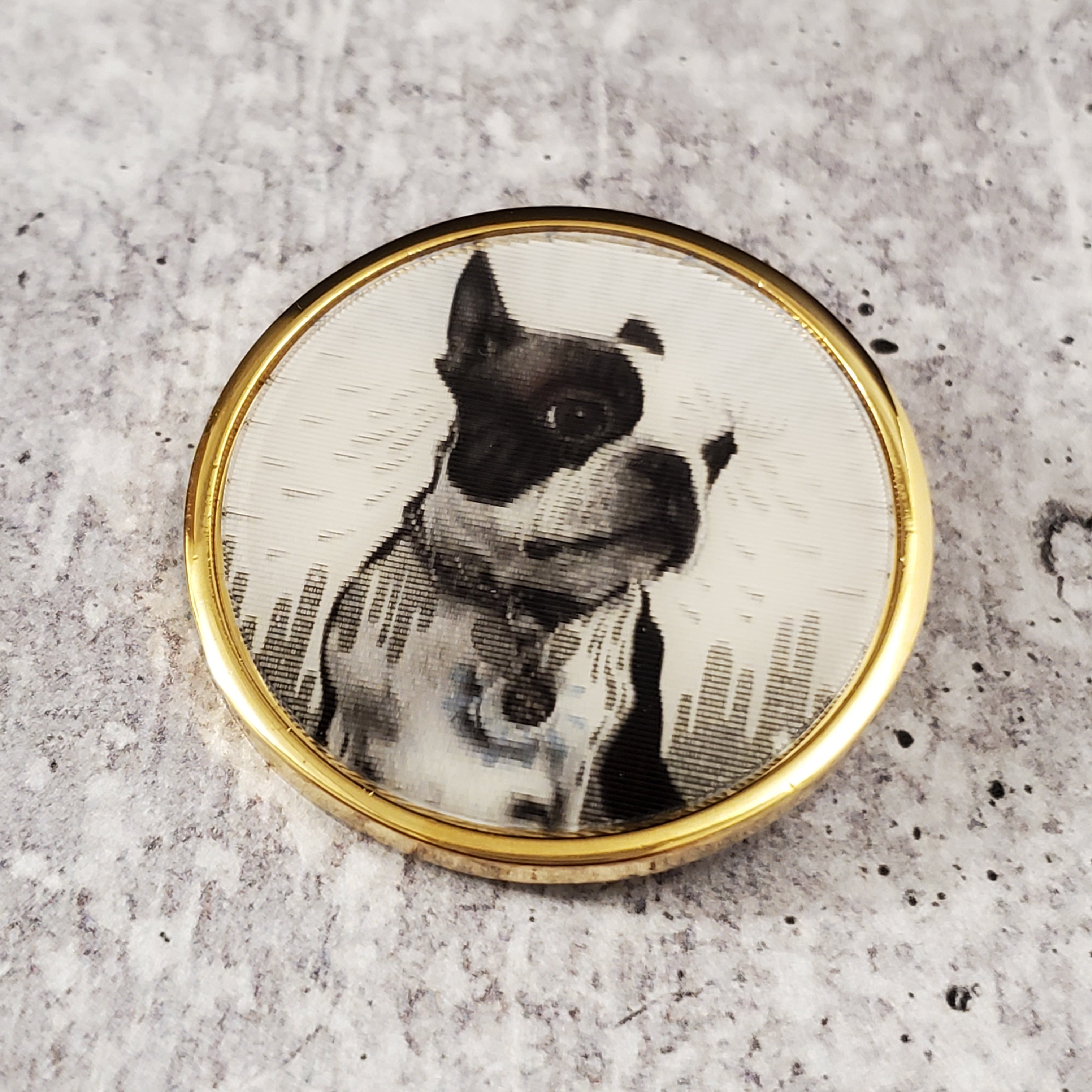 Marc by Marc Jacobs Lenticular Rue Dog Statement Pin - M0002077
