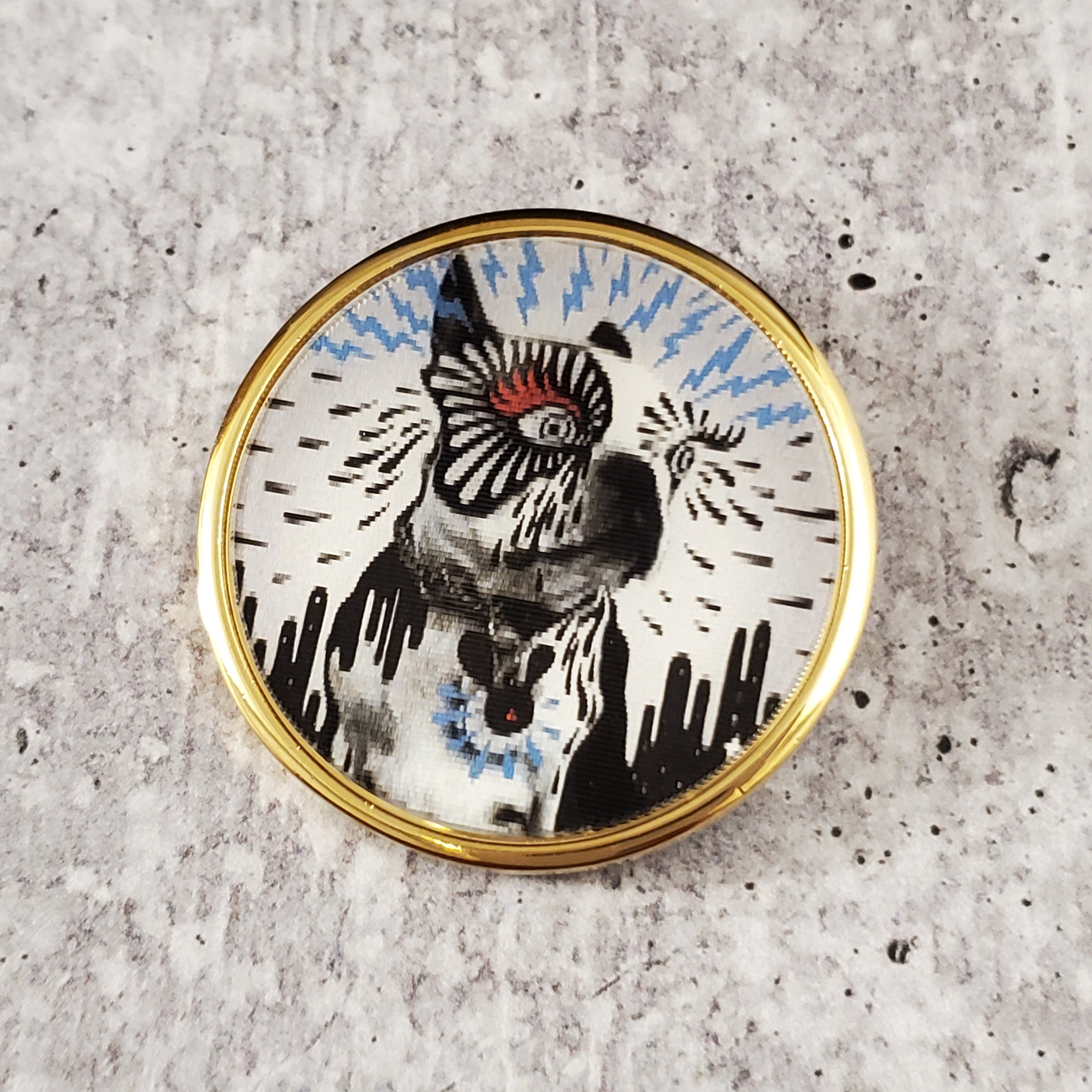 Marc by Marc Jacobs Lenticular Rue Dog Statement Pin - M0002077