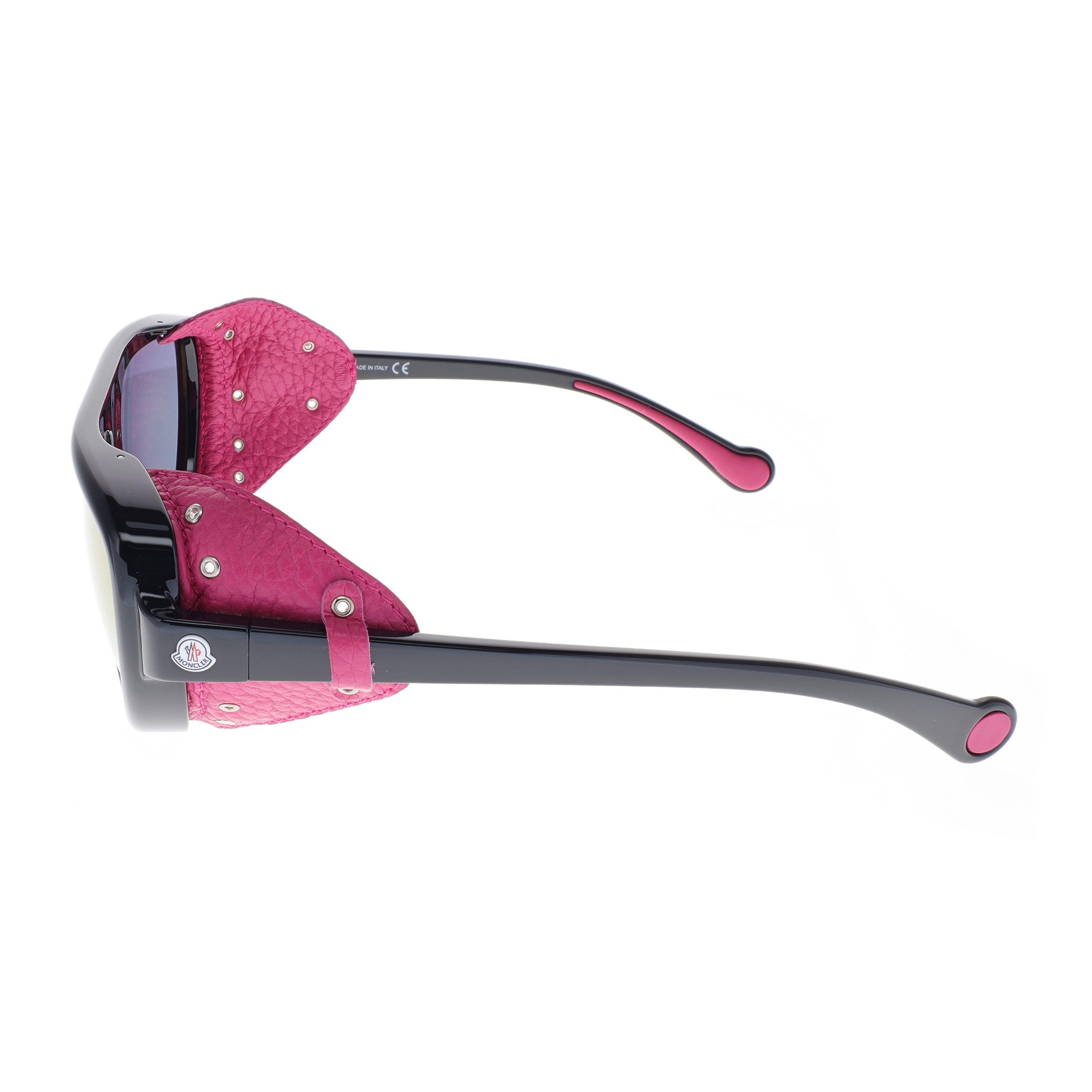 Moncler Sunglasses - ML0089-01Z - Black / Pink Leather