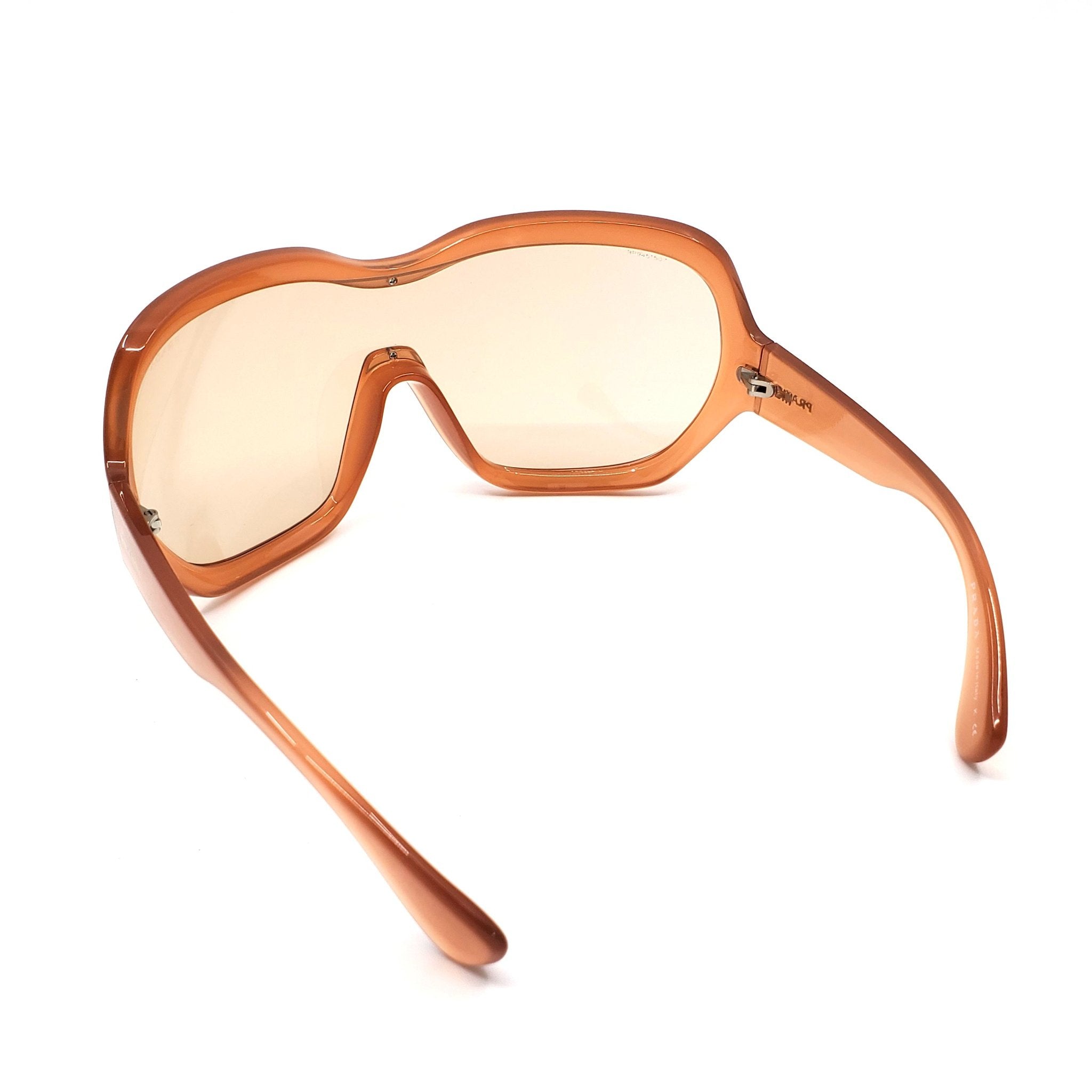 Prada Illusion Over-sized Shield Sunglasses - SPR05OGAD