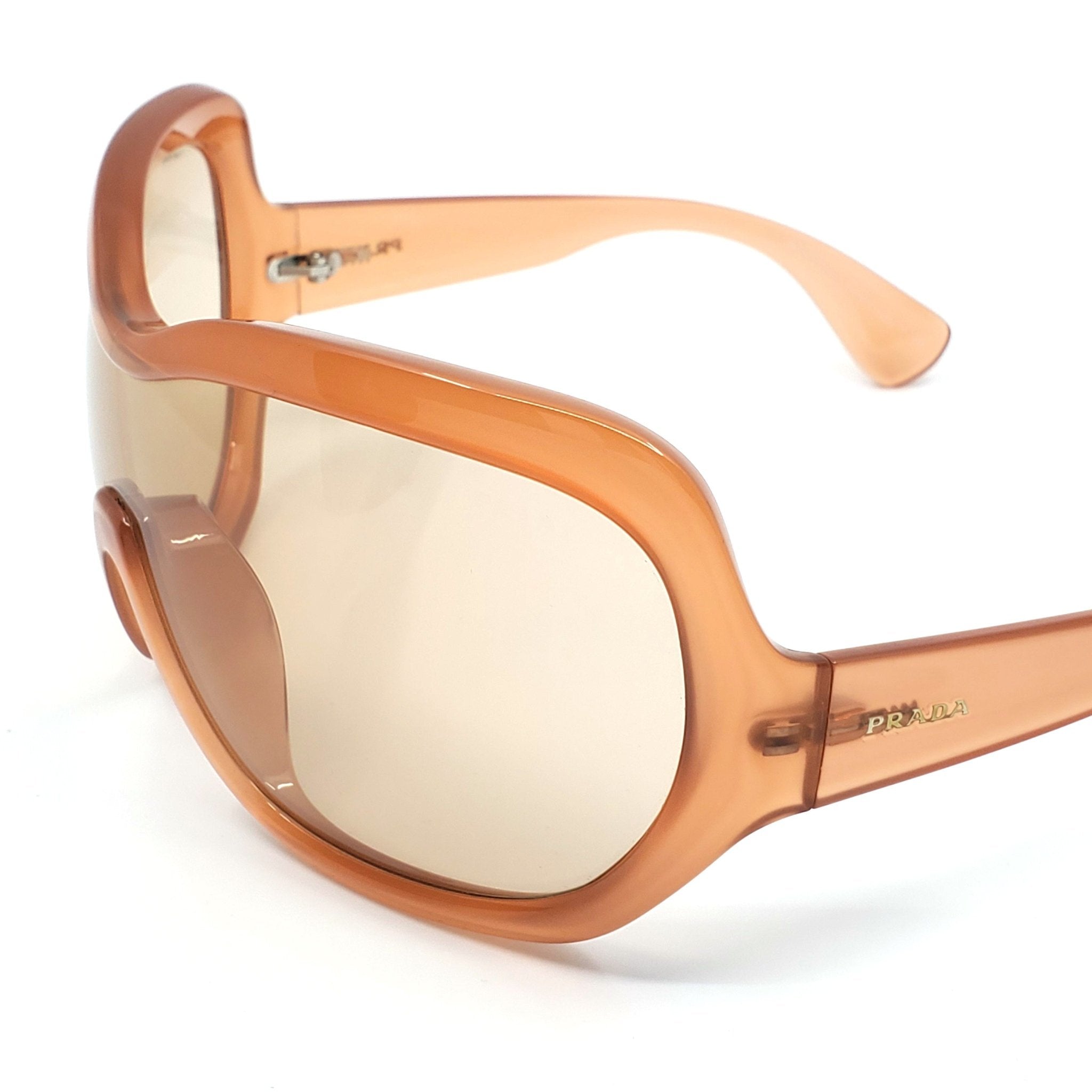 Prada Illusion Over-sized Shield Sunglasses - SPR05OGAD