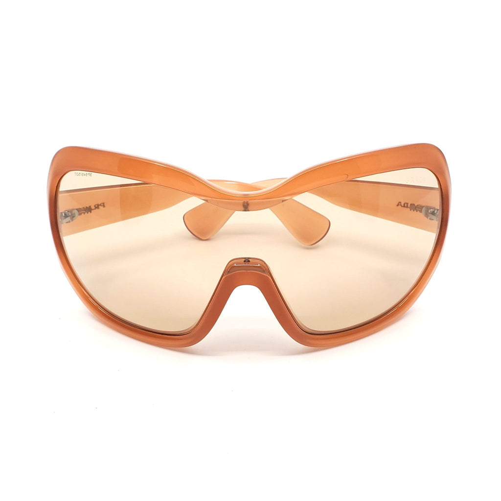 Prada Illusion Ski Mask-Inspired Sunglasses in Natural