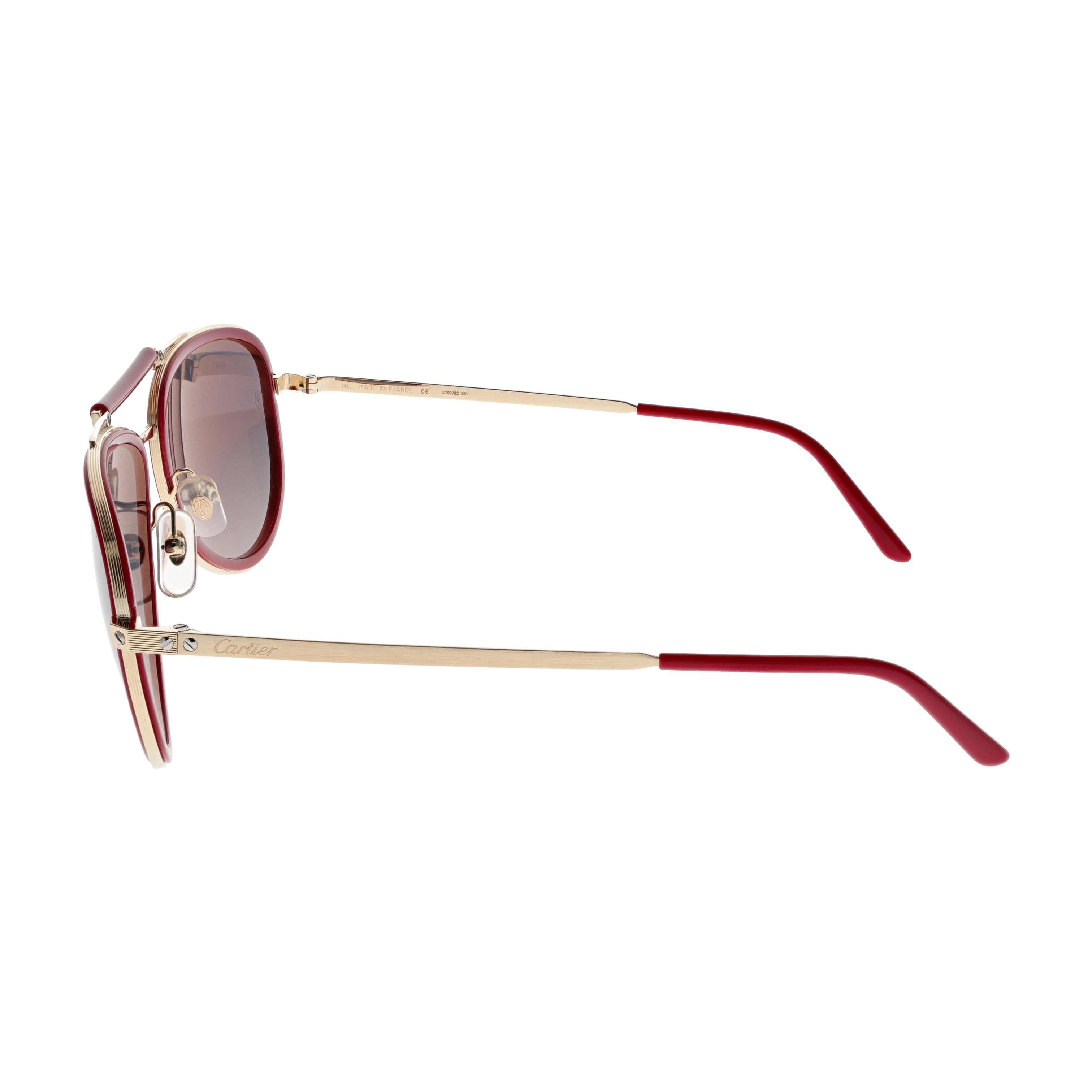 Cartier Sunglasses - CT0078S-001 - Red / Gold