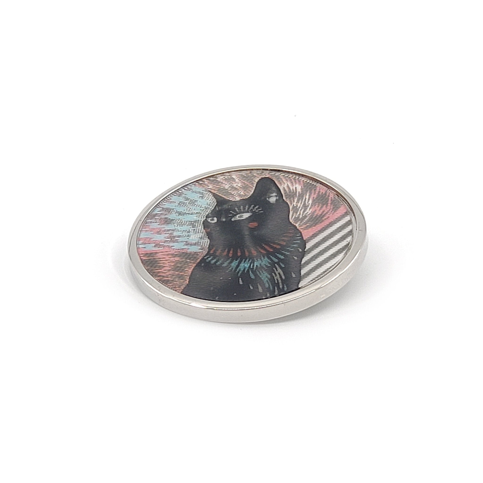 Marc by Marc Jacobs Lenticular Rue Cat Statement Pin - M0002076