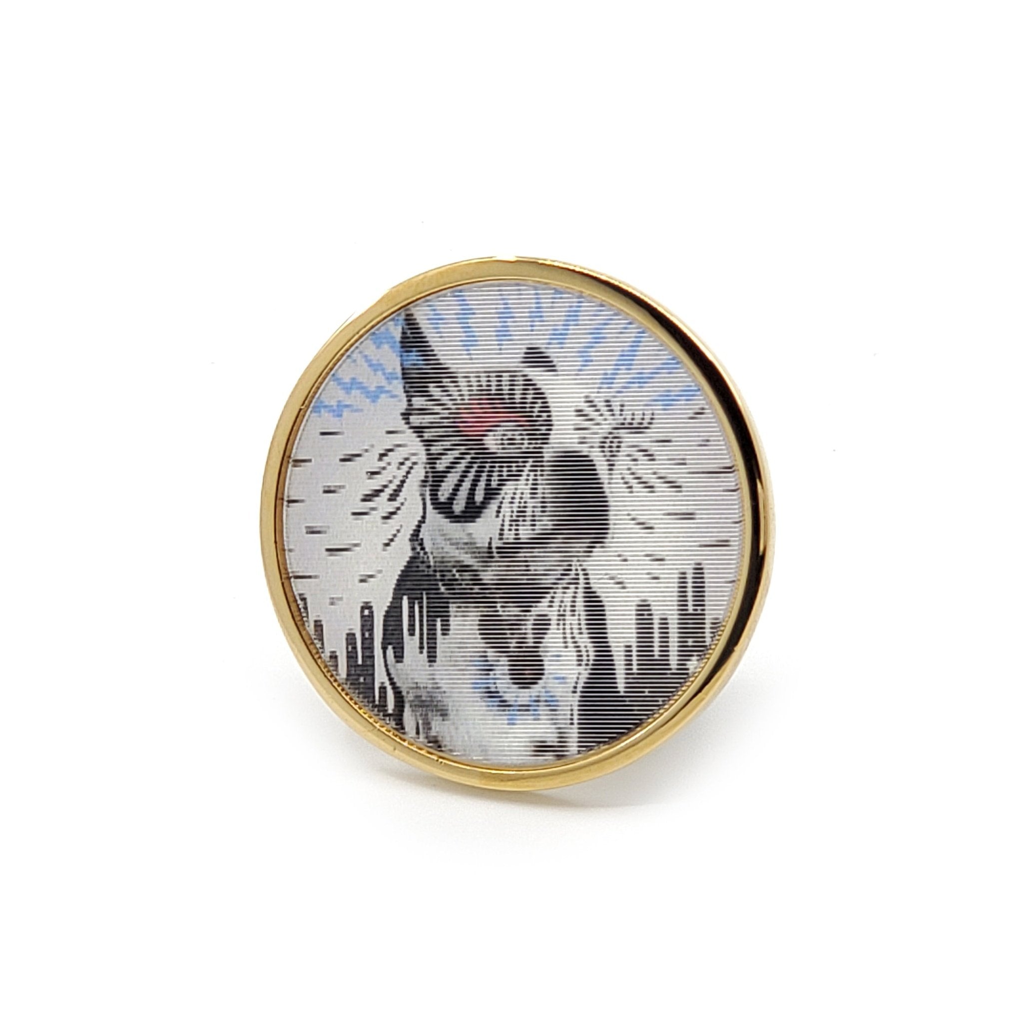 Marc by Marc Jacobs Lenticular Rue Dog Statement Pin - M0002077