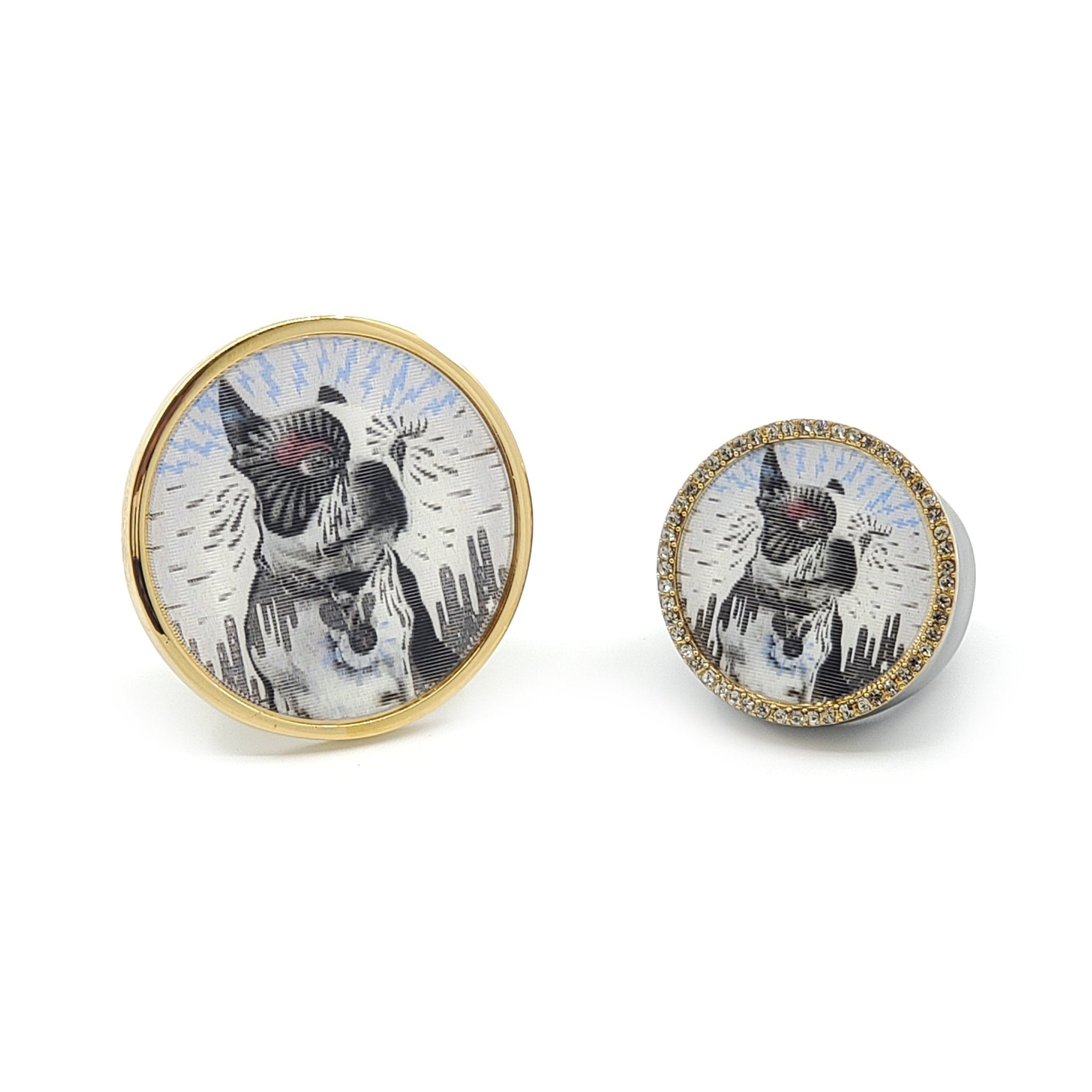 Marc by Marc Jacobs Lenticular Rue Dog Statement Pin - M0002077