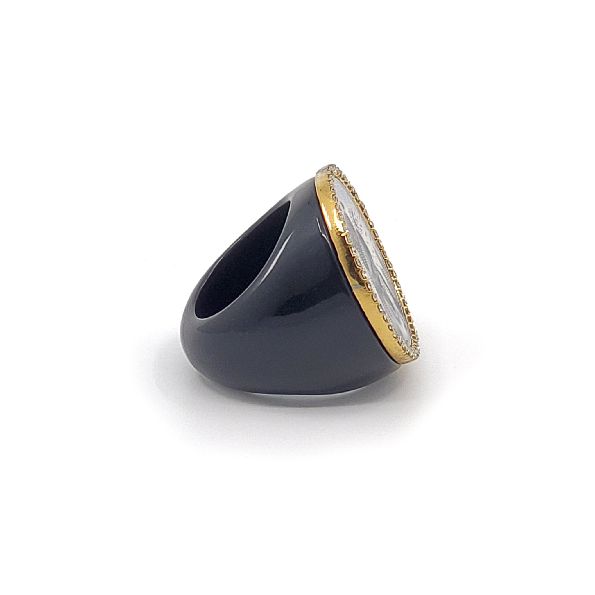 Marc by Marc Jacobs Lenticular Rue Dog Statement Ring