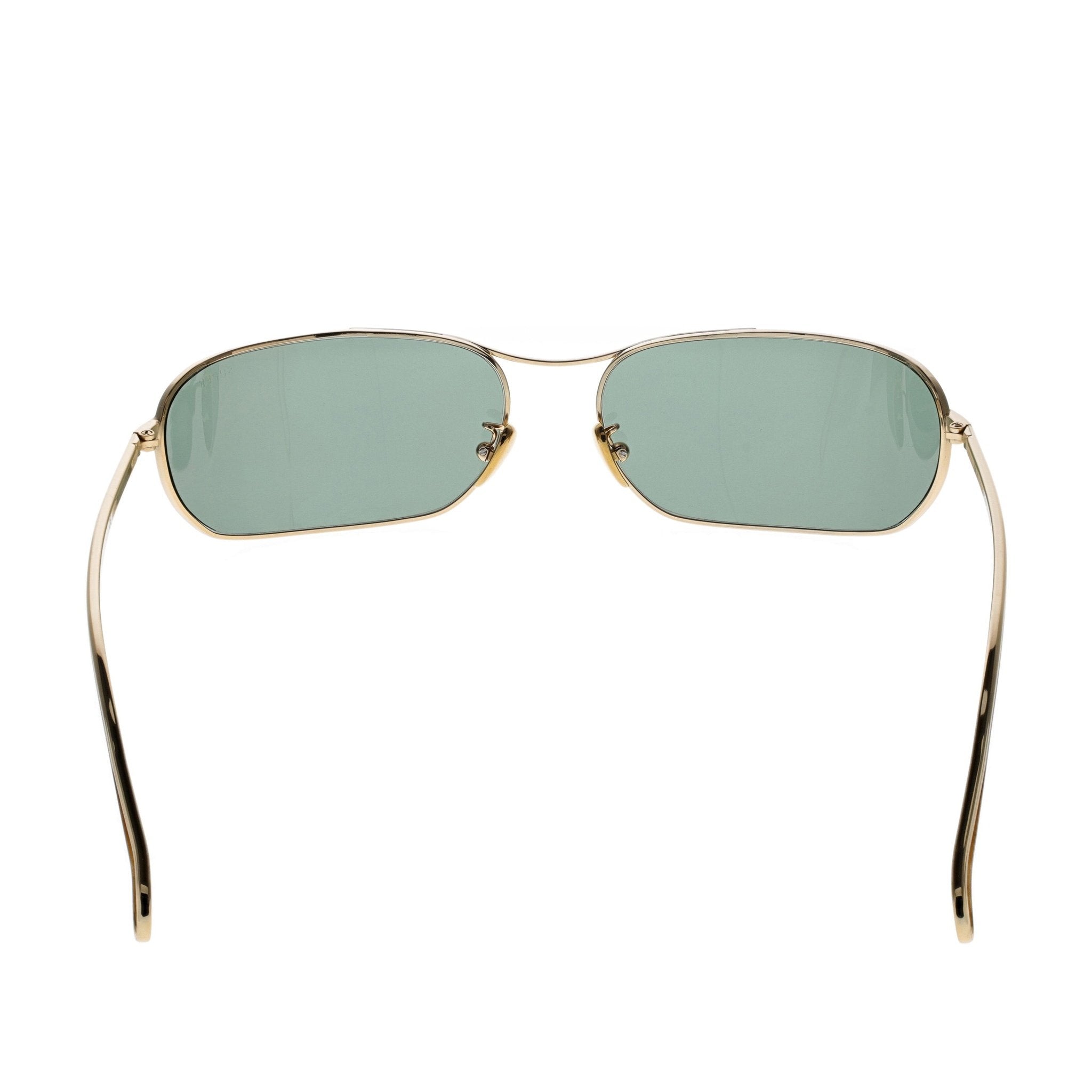 RETROSUPERFUTURE Zebedia Sunglasses - Gold / Green